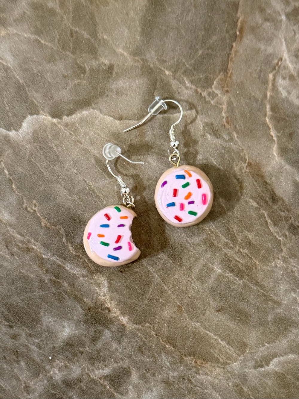 Sugar Cookie Dangle Earrings Handcrafted
